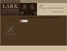 Tablet Screenshot of larkinteriordesign.com